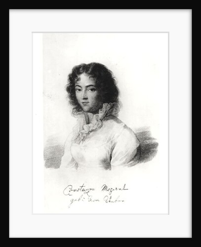 Portrait of Constanze Mozart 1828 by Austrian School