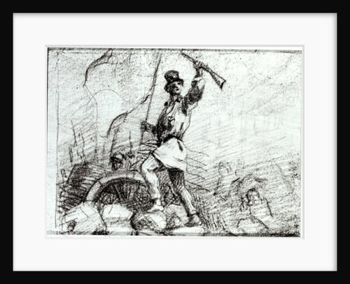 The Barricade, 19th century by Gustave Courbet