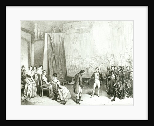Napoleon I Visiting the Studio of David, 4th January 1808, c.1838 by Emile Lassalle