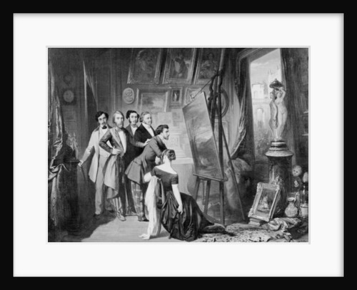 Interior of the Studio of Alfred Bruyas in Montpellier, 1848 by Auguste Barthelemy Glaize