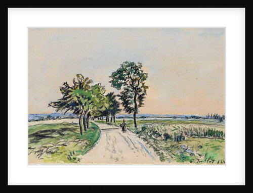 The Cote St. Andre to Grand Lemps Road, 1880 by Johan-Barthold Jongkind