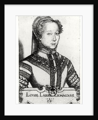 Louise Labe La Belle Cordiere, 1555 by Pierre Woeiriot de Bouzey