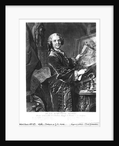 Jean Baptiste Masse engraved by Johan Georg Wille 1755 by Louis M. Tocque