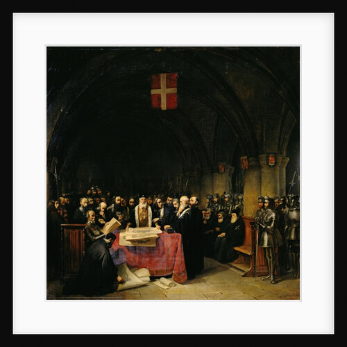 The Chapter of the Order of St. John of Jerusalem held in Rhodes in 1524, 1839 by Claude Jacquand