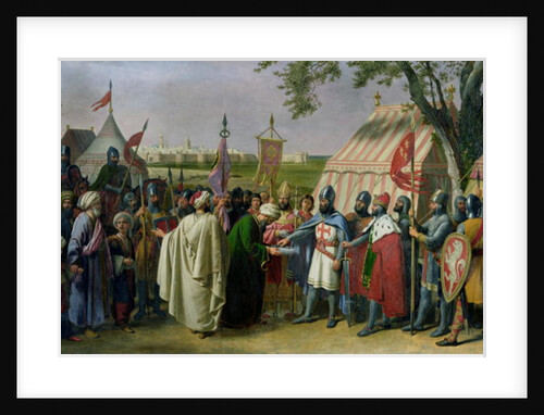 Count of Tripoli accepting the Surrender of the city of Tyre in 1124, 1840 by Alexandre-Francois Caminade