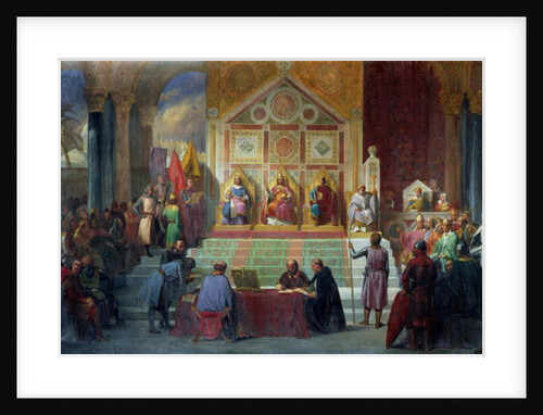 Assembly of Crusaders in Ptolemais in 1148, 1840 by Charles Alexandre Debacq