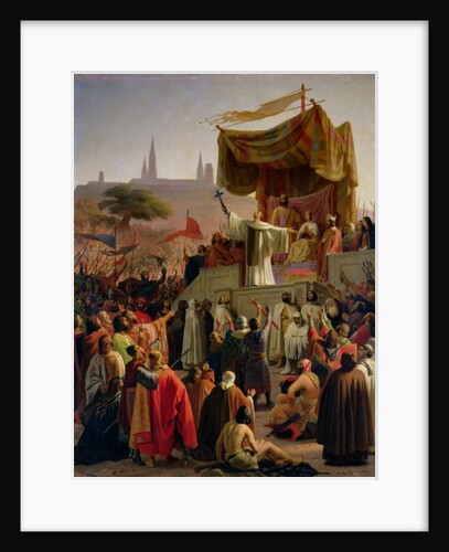 St. Bernard of Clairvaux preaching the Second Crusade in Vezelay, 31st March 1146, 1840 by Emile Signol
