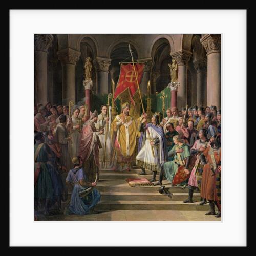 Philip Augustus King of France Taking the Banner in St. Denis, 24th June 1190, 1841 by Pierre Henri Revoil