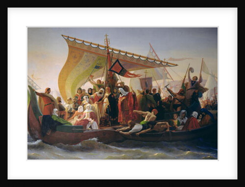 The Crossing of the Bosphorus by Godfrey of Bouillon and his Brother, Baldwin, in 1097, 1854 by Emile Signol