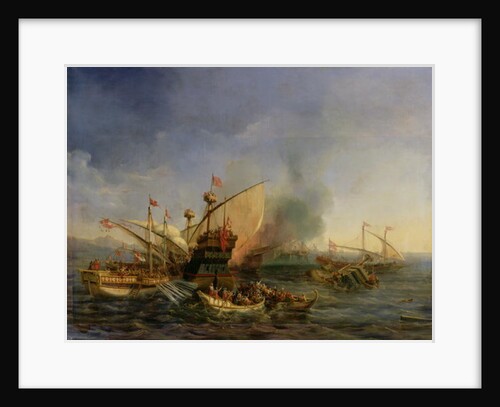 Naval Battle of Episkopi in 1323, 1841 by Auguste Etienne Francois Mayer