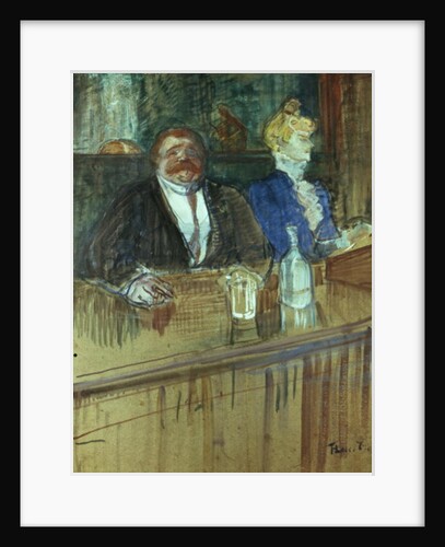 In the Bar: The Fat Proprietor and the Anaemic Cashier, 1898 by Henri de Toulouse-Lautrec