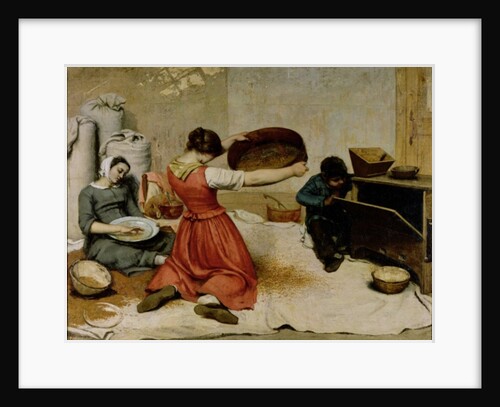 The wheat Sifters, 1854 by Gustave Courbet