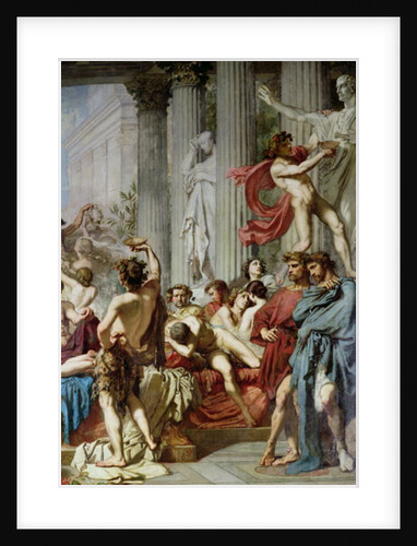 The Romans of the Decadence, detail of the right hand group, 1847 by Thomas Couture