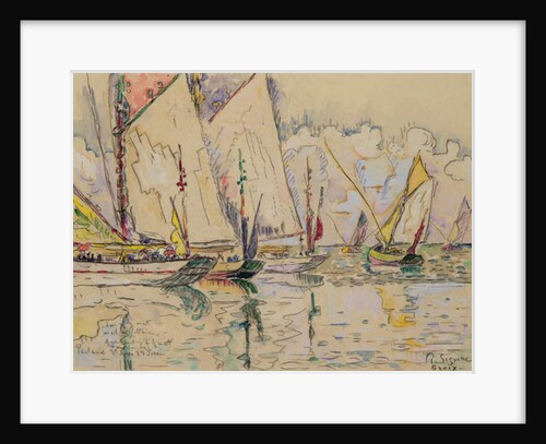 Departure of tuna boats at Groix by Paul Signac