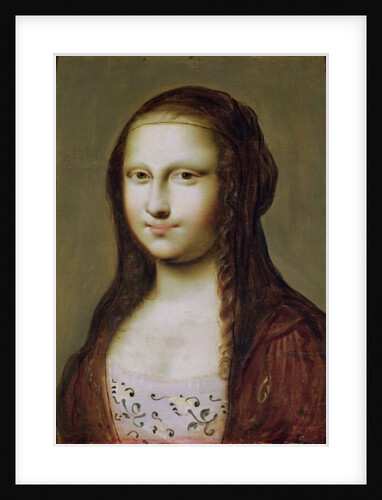Portrait of a Woman Inspired by the Mona Lisa by Jean Ducayer