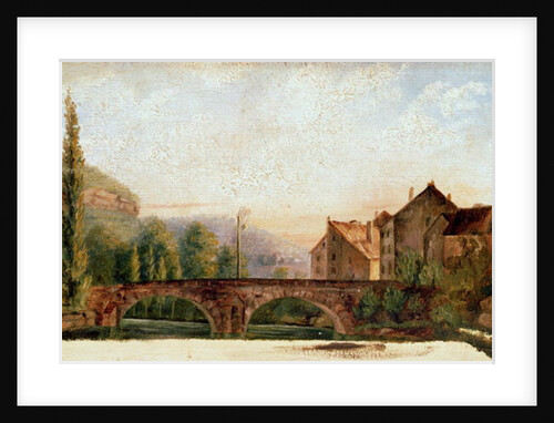 The Pont de Nahin at Ornans, c.1837 by Gustave Courbet