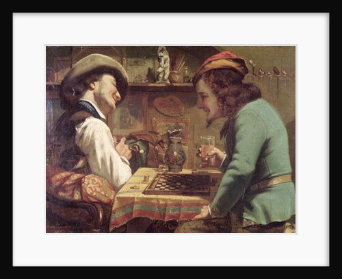 The Game of Draughts, 1844 by Gustave Courbet