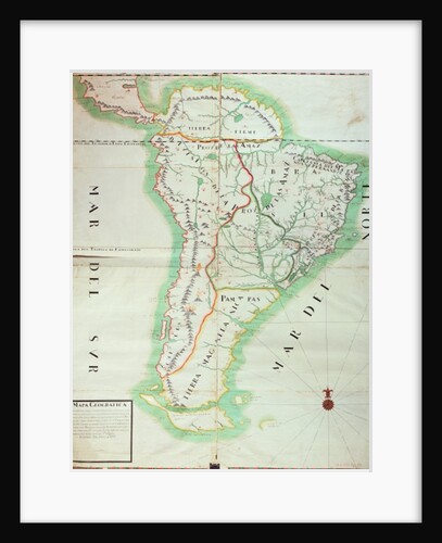 Map of South America, 1777 by Spanish School