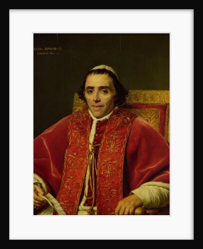 Portrait of Pope Pius VII, 1805 by Jacques Louis David
