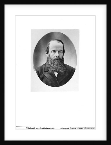 Portrait of Fyodor Mikhailovich Dostoyevsky by Russian Photographer