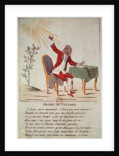 The Prayer of Voltaire by French School
