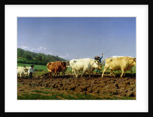 Ploughing in Nivernais, 1849 by Rosa Bonheur