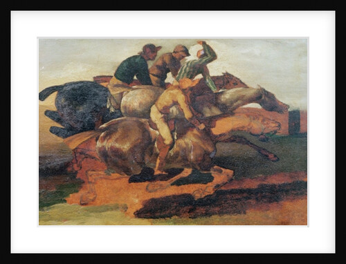 Four Jockeys Galloping by Theodore Gericault
