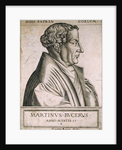 Martin Bucer at the age of 53 by Rene Boyvin