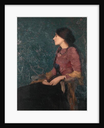 Seated Portrait of Thadee-Caroline Jacquet, later Madame Aman-Jean, before 1892 by Edmond-Francois Aman-Jean