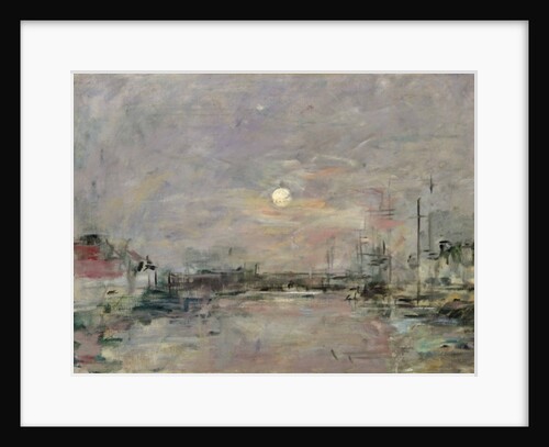 Dusk on the Commercial Dock at Le Havre, c.1892-94 by Eugene Louis Boudin