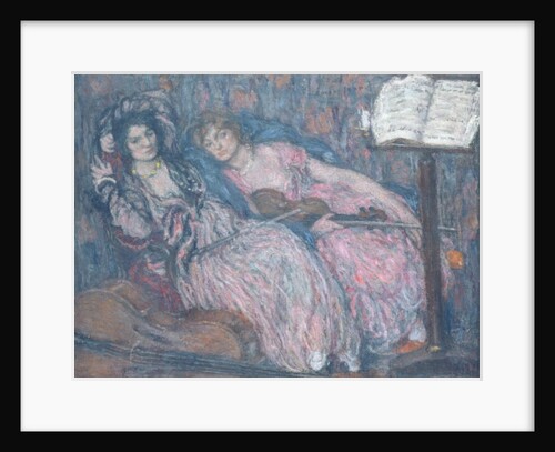 The Two Violinists by Edmond-Francois Aman-Jean