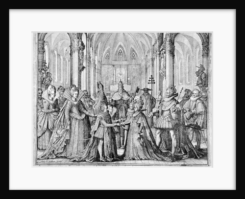 The Double Marriage in 1615 of Louis XIII to Anne of Austria and Philip of Austria future Philip IV of Spain to Elizabeth of France by Nicolas de Mathoniere