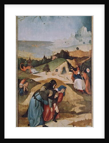 Left wing of the Triptych of the Temptation of St. Anthony by Hieronymus Bosch
