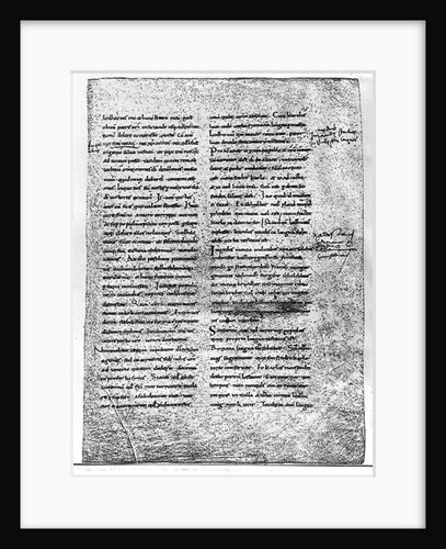 The Oath of Strasbourg, sworn by Charles the Bald and Louis the German by French School