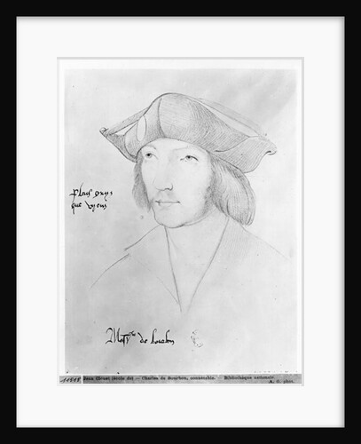 Charles de Bourbon 16th century by Jean Clouet