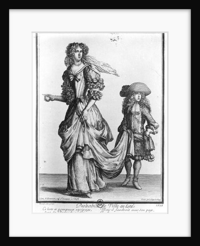 The Summer city dress, 1678 by Bonnart