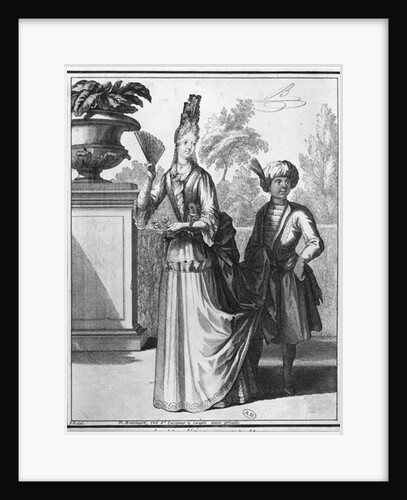 Noblewoman's dress, late 17th century by Robert Bonnart