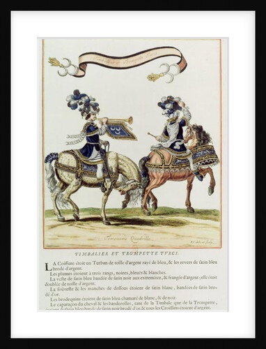 Turkish Drummer and Trumpeter, part of the Carousel Given by Louis XIV in Front of the Tuileries, 5th June 1662 by French School