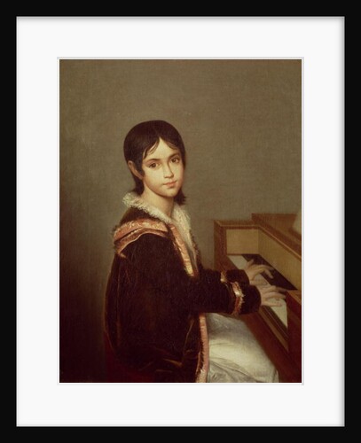 The Artist's Daughter at the Piano by Domingos Antonio de Sequeira