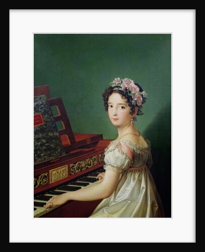 The Artist's Daughter at the Clavichord by Zacarias Gonzalez Velazquez