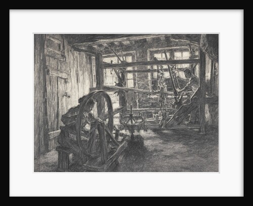 The Weaver's Workshop at Dinan or, The Weaver and his Wife, 1893 by Leon Augustin Lhermitte