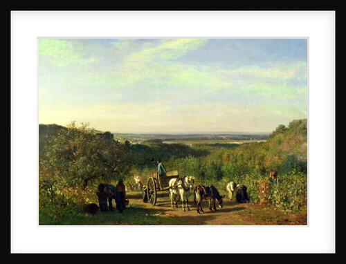 View from the Hilltops of Suresnes or, The Grape Harvest at Suresnes by Constant-Emile Troyon
