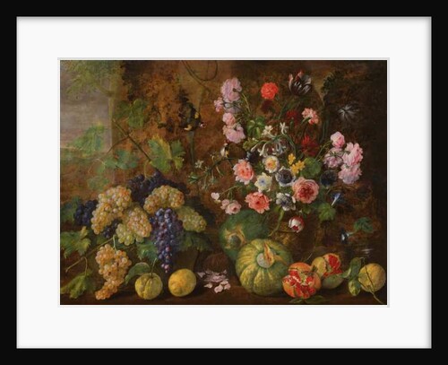 Still Life of Fruits and Flowers by Italian School