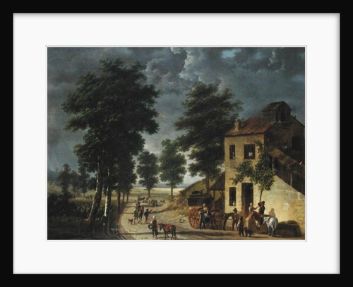 The Coeur Volant Coaching Inn at Louveciennes, 1867 by Adolphe Roehn