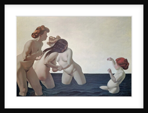 Three Women and a Young Girl Playing in the Water, 1907 by Felix Edouard Vallotton