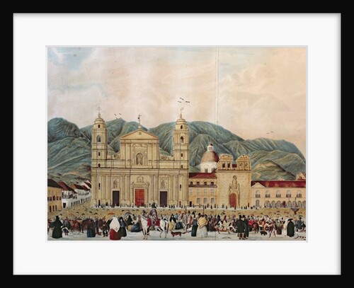 The Plaza de Bolivar, Bogota, 1837 by J. Castillo