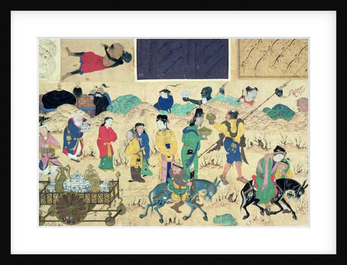 Transporting ceramics, 15th century by School Chinese