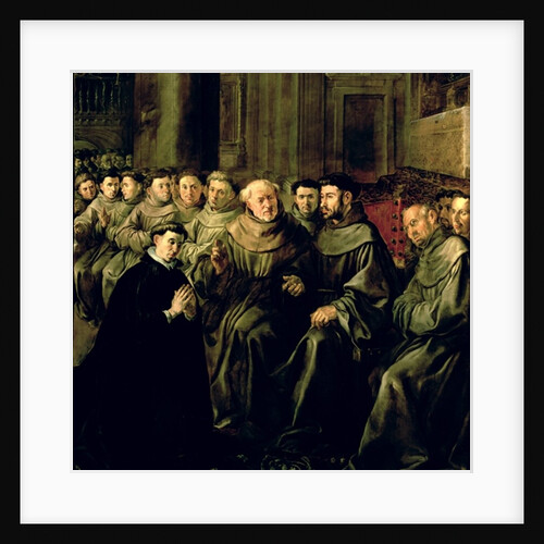 Welcoming St. Bonaventure into the Franciscan Order, c.1628 by Francisco Herrera