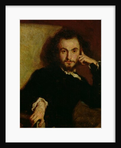 Portrait of Charles Baudelaire 1844 by Emile Deroy