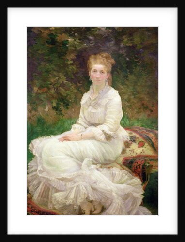 The Woman in White, c.1880 by Marie Bracquemond